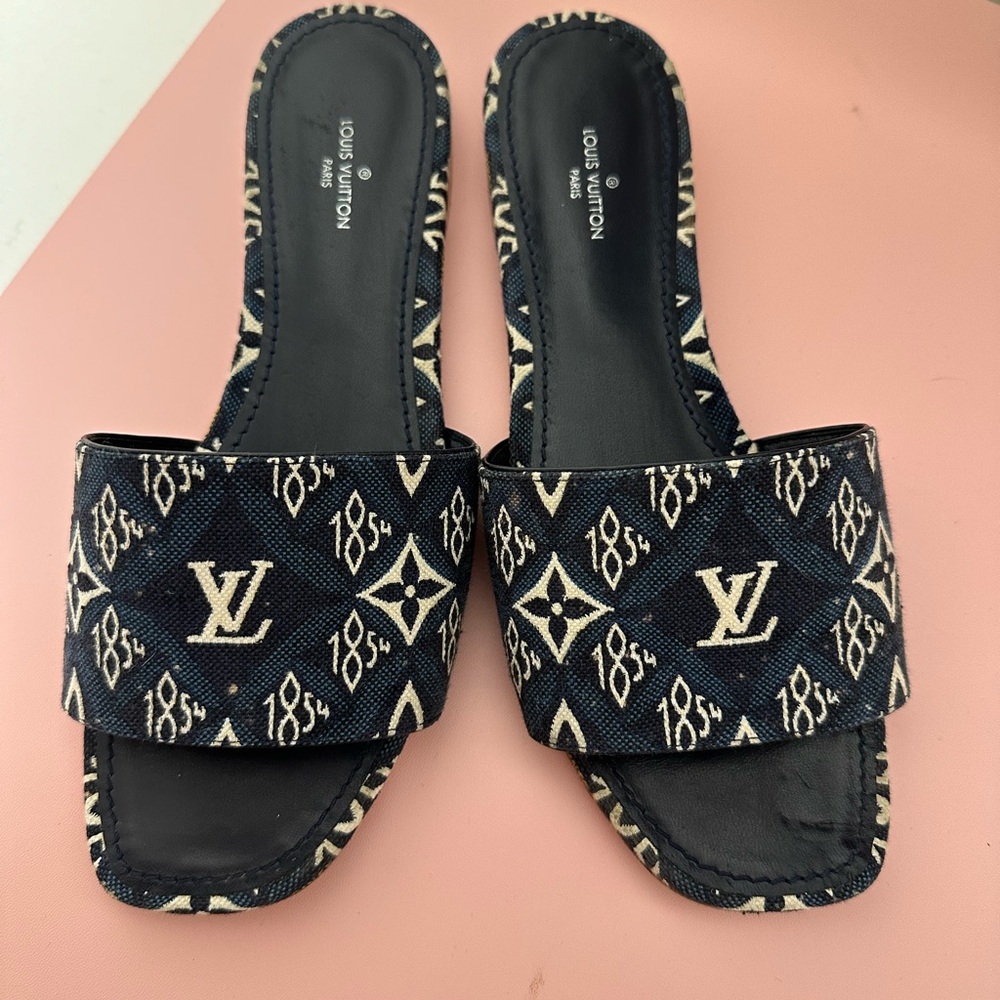 Louis denim sandals